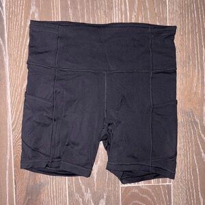 Vintage Lululemon Fast and Free High-Rise Short 6" *5 Pocket black size 6